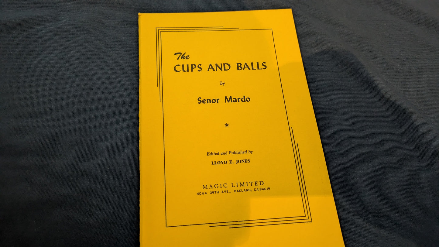 【中古:状態B】The Cups and Balls by Senor Mardo(洋書)