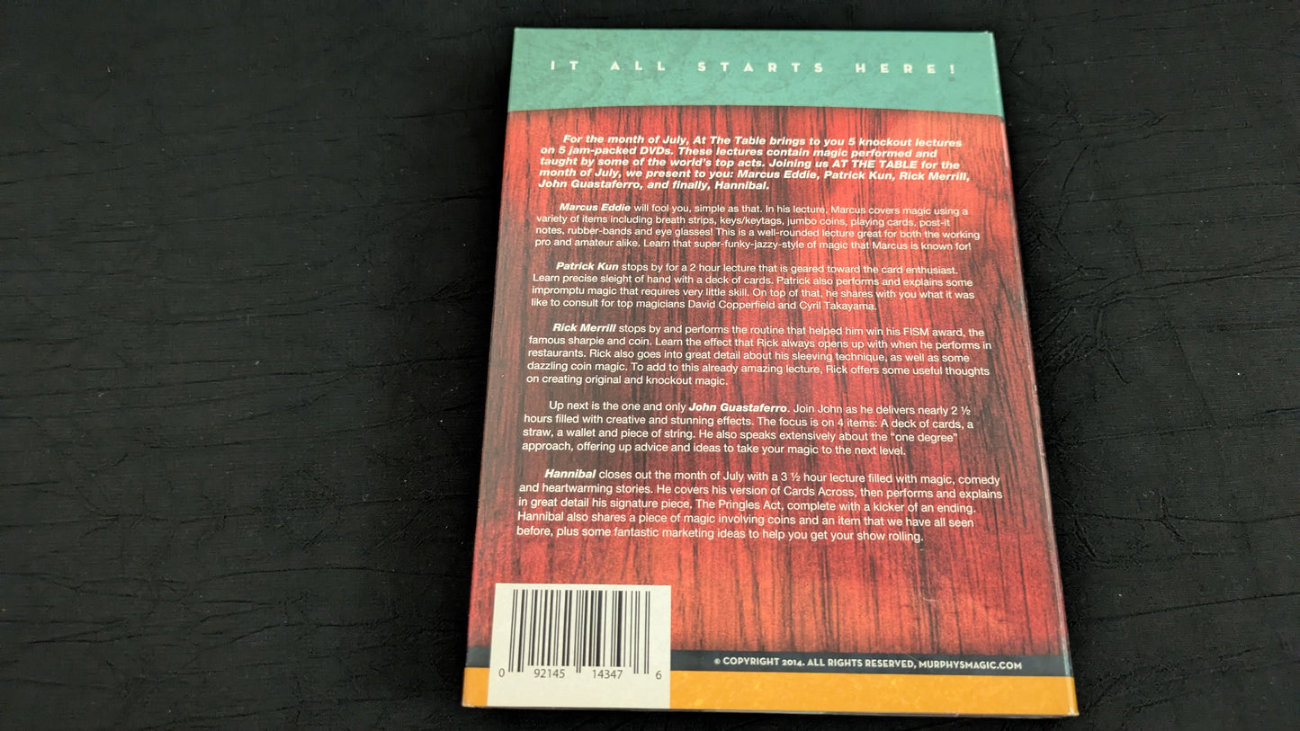 【中古:状態A】At the Table Live Lecture Series - Season 2
