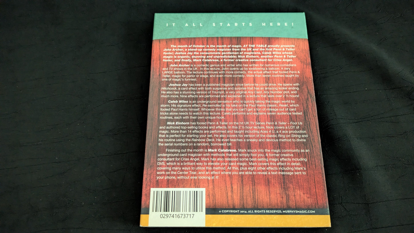 【中古:状態A】At the Table Live Lecture Series - Season 5