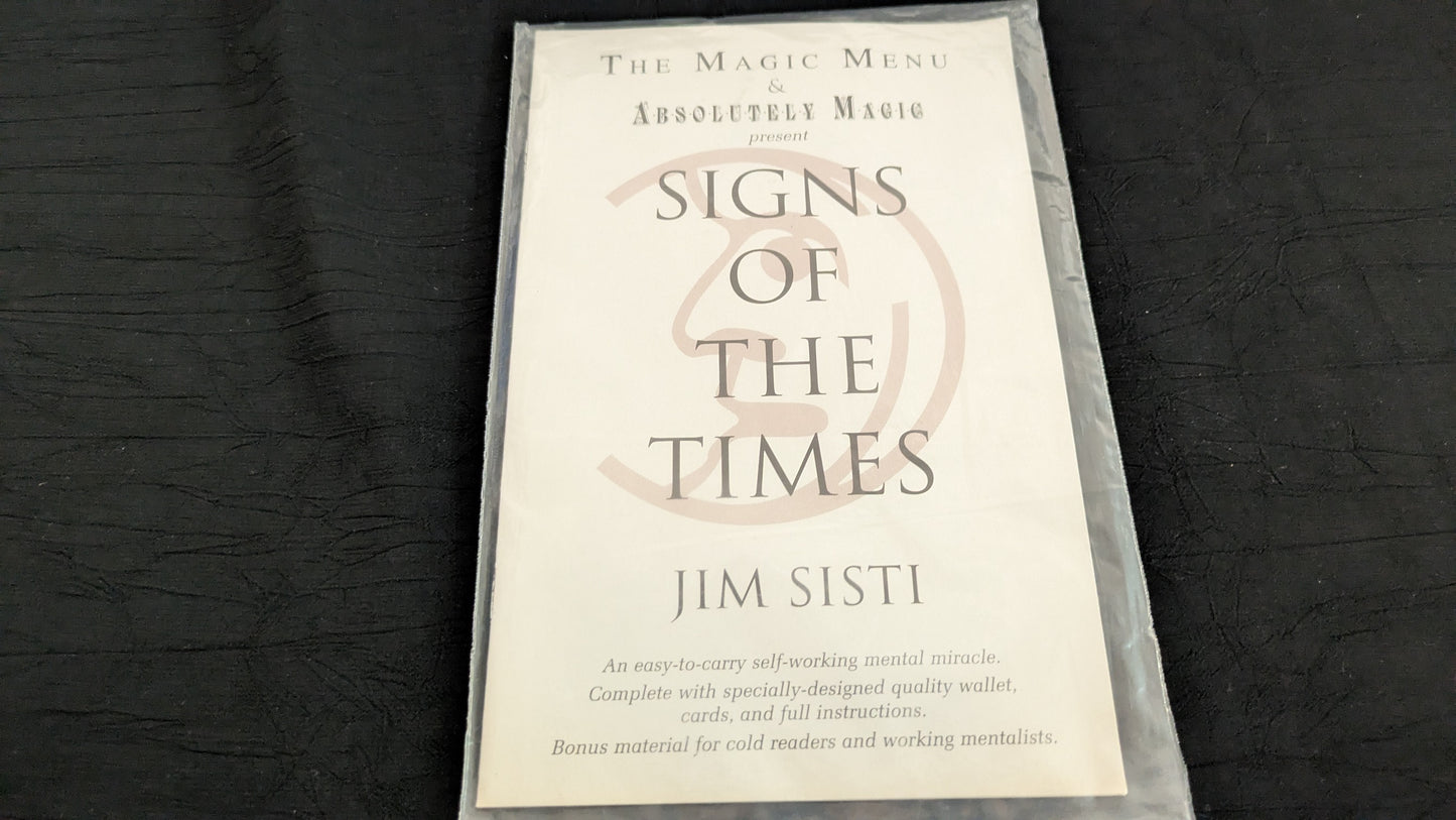 【中古:状態A】Signs of the Times by Jim Sisti (コピー)