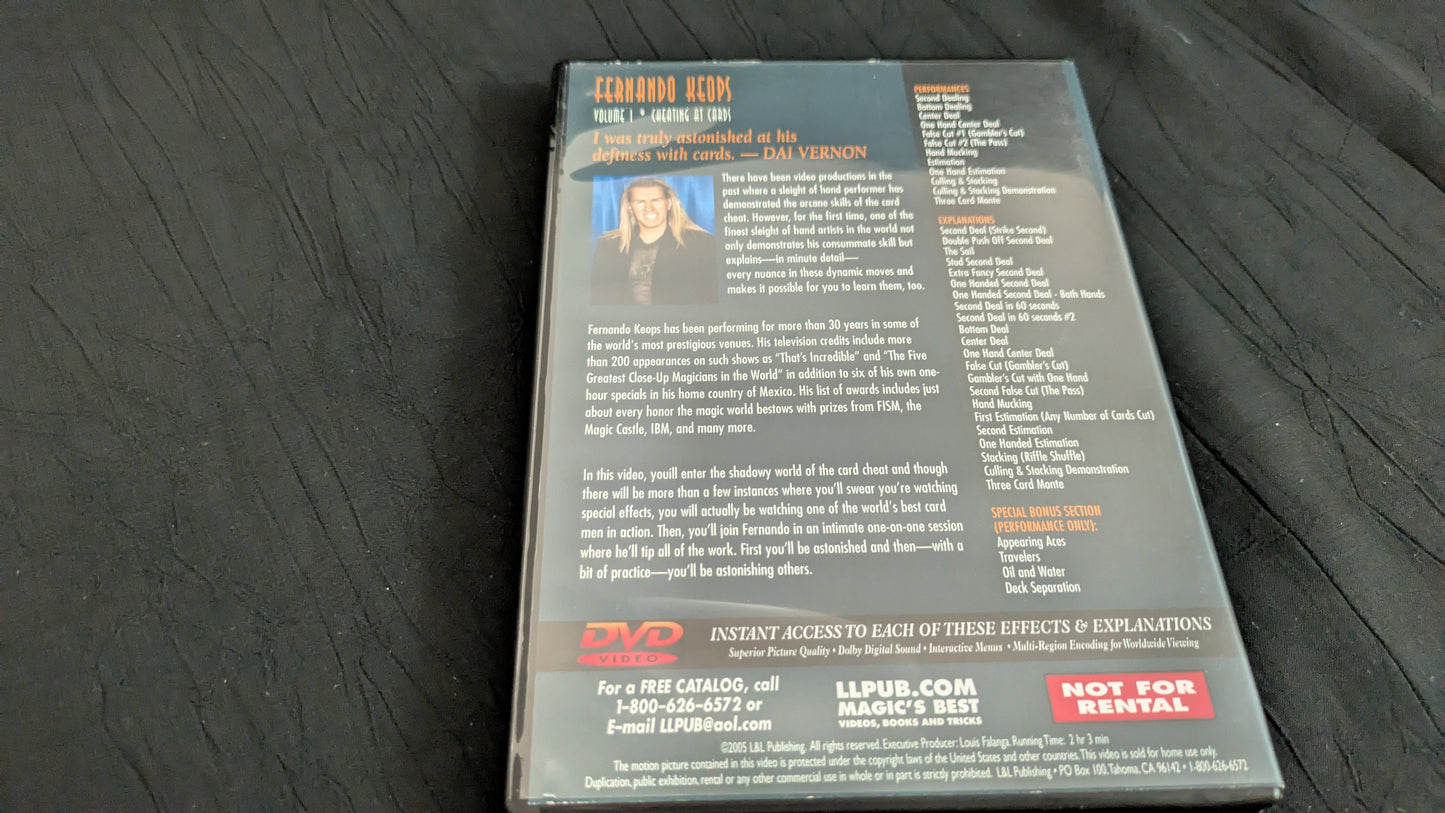 【中古:状態A】FERNANDO KEOPS #1 – CHEATING AT CARDS ON DVD