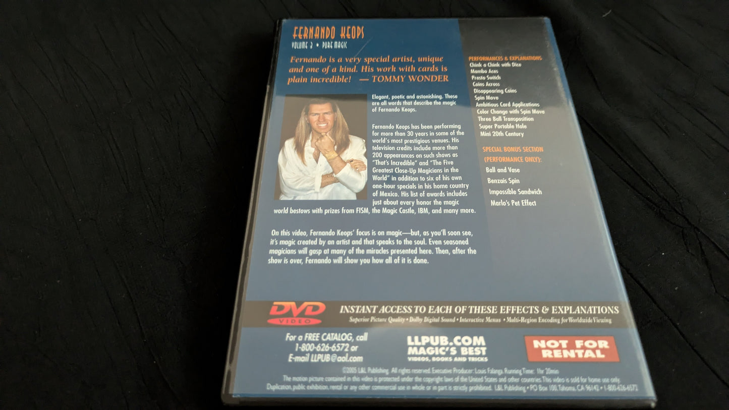 【中古:状態A】FERNANDO KEOPS #3 – CHEATING AT CARDS ON DVD