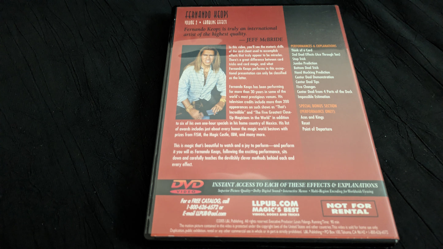 【中古:状態A】FERNANDO KEOPS #2 – CHEATING AT CARDS ON DVD