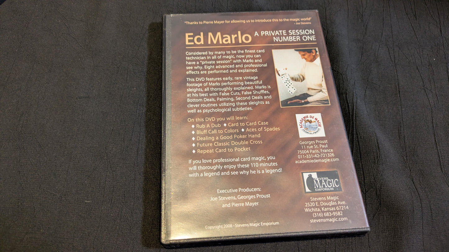 【中古:状態A】Ed Marlo A PRIVETE SESSION- #1, DVD