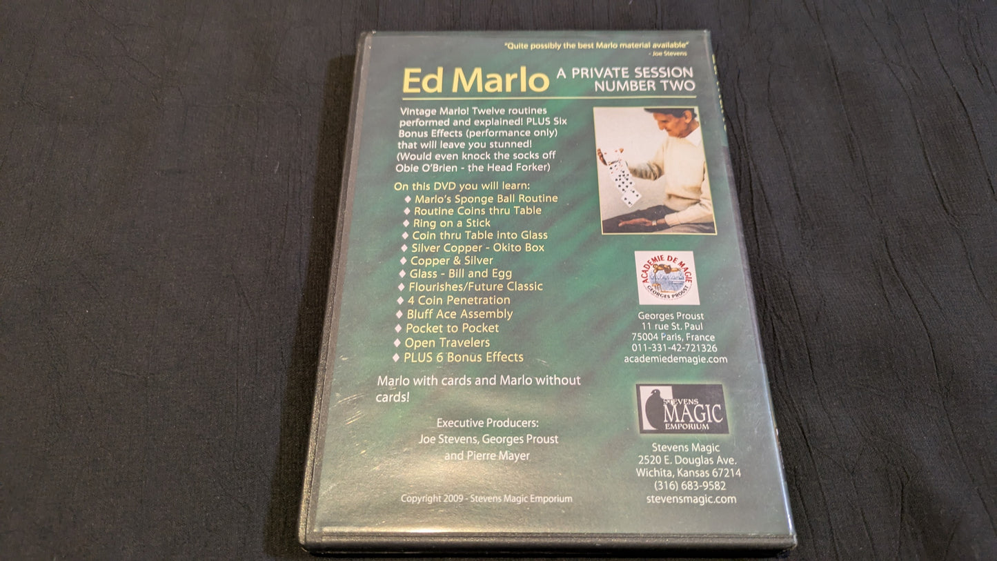 【中古:状態】A Ed Marlo A PRIVETE SESSION- #2, DVD
