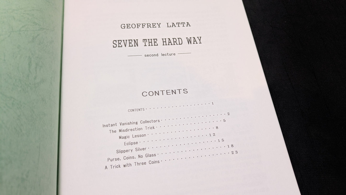 【中古:状態A】Geoffer Latta Seven The Hard Way 日本語レクチャーノート