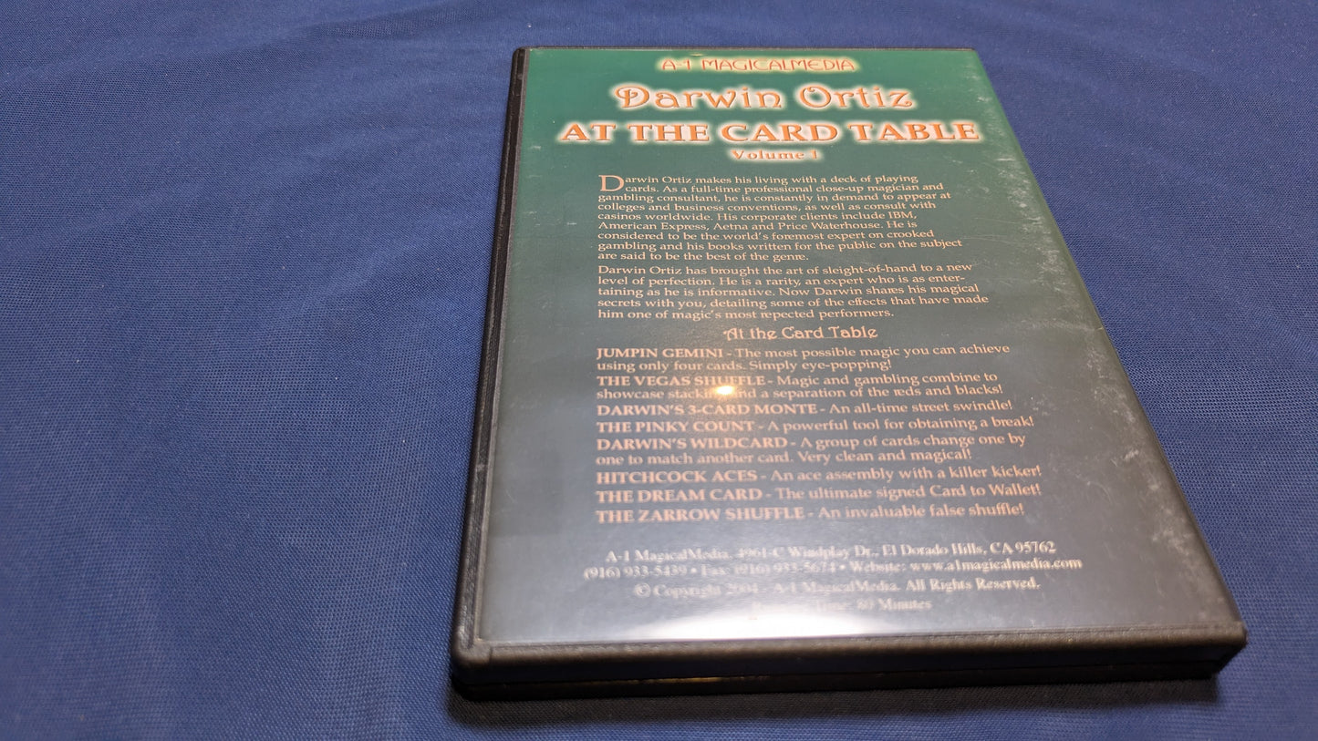 【中古:状態A】At The Card Table Vol 1 DVD by Darwin Ortiz