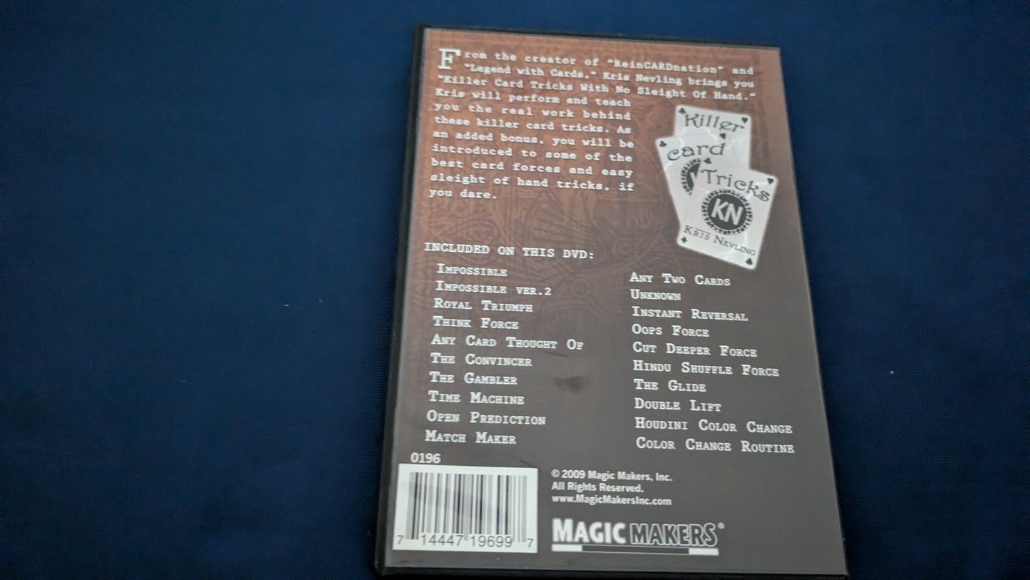 【中古:状態B】Killer card tricks by Kris Nevring