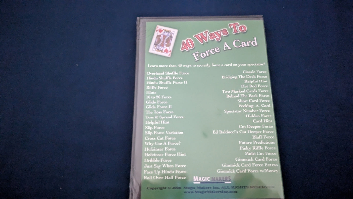 【中古:状態S】Easy Card Magic You Can Do! 40Ways To Force A Card カードフォーシング