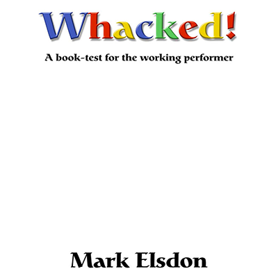 【Murphy's Magic DL】 『ワックド・ブック・テスト』 マーク・エルスドン / Whacked Book Test by Mark Elsdon - eBook DOWNLOAD