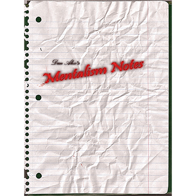 【Murphy's Magic DL】 『メンタリズムノート』 ダン・アレックス / Mentalism Notes by Dan Alex - eBook DOWNLOAD