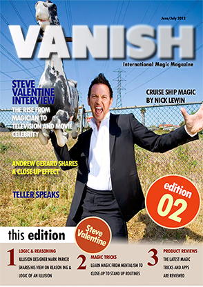 【Murphy's Magic DL】 『バニッシュマガジン』 スティーブ・バレンタイン / VANISH Magazine June/July 2012 - Steve Valentine eBook DOWNLOAD