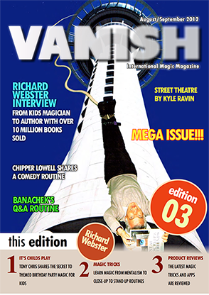 【Murphy's Magic DL】 『バニッシュマガジン』 リチャード・ウェブスター / VANISH Magazine August/September 2012 - Richard Webster eBook DOWNLOAD