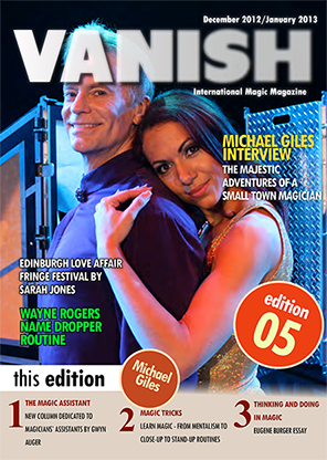 【Murphy's Magic DL】 『バニッシュマガジン』 マイケル・ジャイルズ / VANISH Magazine December 2012/January 2013 - Michael Giles eBook DOWNLOAD
