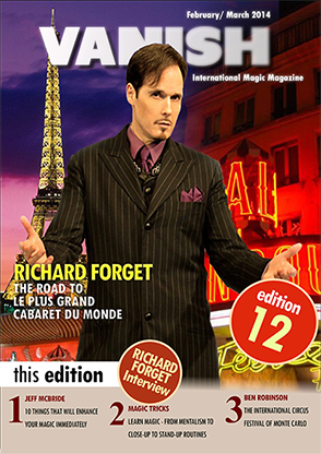 【Murphy's Magic DL】 『バニッシュマガジン』 リチャード・フォルゲ / VANISH Magazine February/March 2014 - Richard Forget eBook DOWNLOAD