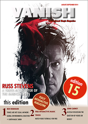 【Murphy's Magic DL】 『バニッシュマガジン』 ラッス・スティーブンズ / VANISH Magazine August/September 2014 - Russ Stevens eBook DOWNLOAD