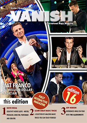 【Murphy's Magic DL】 『バニッシュマガジン』 マット・フランコ / VANISH Magazine October/November 2014 - Mat Franco eBook DOWNLOAD