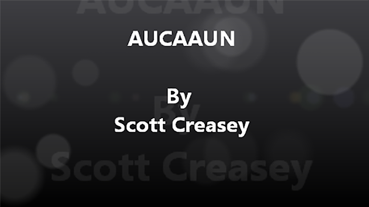 【Murphy's Magic DL】AUCAAUN - Any Unknown Card at Any Unknown Number Video DOWNLOAD by Scott Creasey