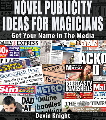【Murphy's Magic DL】 『ノベル・パブリシティ・フォー・マジシャンズ』 デビン・ナイト / Novel Publicity For Magicians by Devin Knight eBook DOWNLOAD