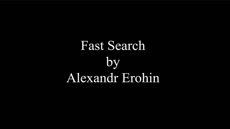 【Murphy's Magic DL】Fast Search Alexandr Erohin video DOWNLOAD