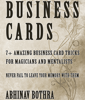 【Murphy's Magic DL】『ビジネスカード』 アビナヴ・ボトラ / Business Cards by Abhinav Bothra Mixed Media DOWNLOAD