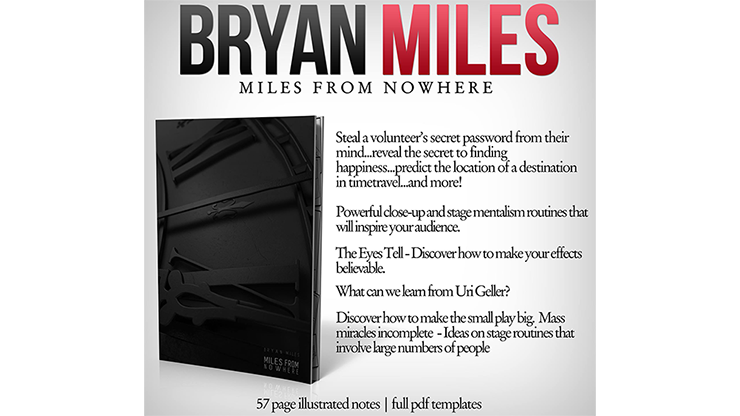 【Murphy's Magic DL】『ザ・ボルト - マイルズ・フロム・ノーウェア』 ブライアン・マイルズ / The Vault - Miles from Nowhere by Bryan Miles Mixed Media DOWNLOAD