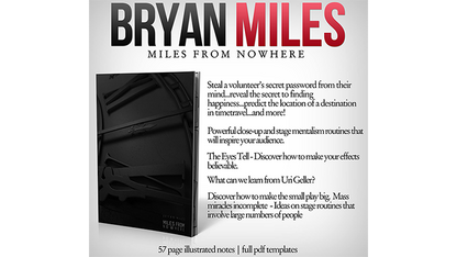 【Murphy's Magic DL】『ザ・ボルト - マイルズ・フロム・ノーウェア』 ブライアン・マイルズ / The Vault - Miles from Nowhere by Bryan Miles Mixed Media DOWNLOAD