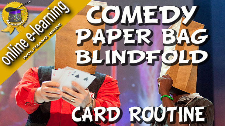 【Murphy's Magic DL】Comedy Paper Bag Blindfold Routine by Wolfgang Riebe video DOWNLOAD