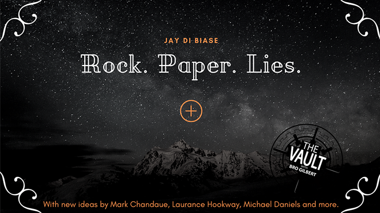 【Murphy's Magic DL】The Vault - Rock Paper Lies Plus by Jay Di Biase video DOWNLOAD