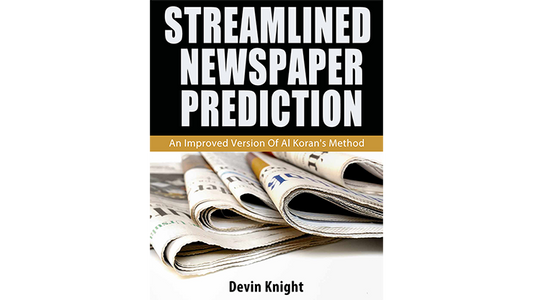 【Murphy's Magic DL】 『ストリームラインド・ニューズペーパー・プリディクション』 デビン・ナイト / Streamlined Newspaper Prediction by Devin Knight eBook DOWNLOAD