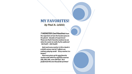 【Murphy's Magic DL】 『マイ・フェイバリッツ』 ポール・A・レレキス / My Favorites! by Paul A. Lelekis eBook DOWNLOAD