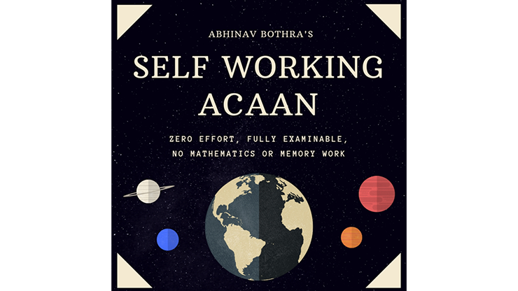 【Murphy's Magic DL】『セルフワーキング・エーシーエーエヌ』 アビナブ・ボトラ / Self-Working ACAAN by Abhinav Bothra Mixed Media DOWNLOAD
