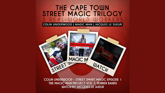 【Murphy's Magic DL】 『ケープタウンストリートマジックトリロジー』 マジック・マン・コリン・アンダーウッド・ジャック・ル・スエール / The Cape Town Street Magic Trilogy by Magic Man, Colin Underwood and Jaques Le Suer video DOWNLOAD