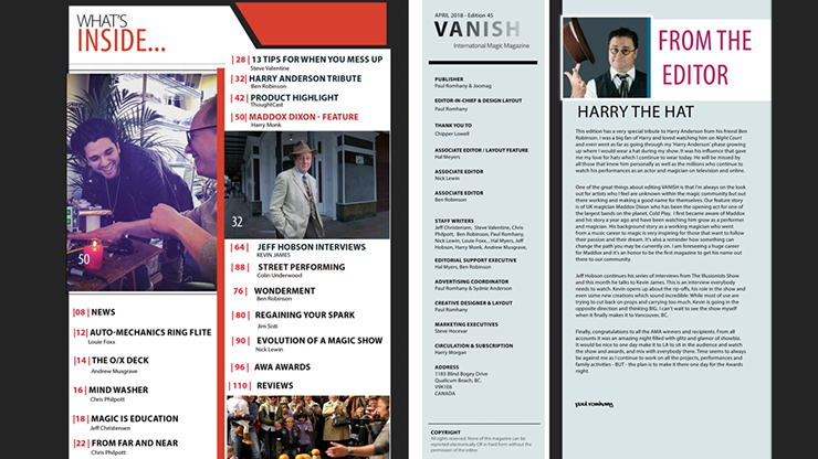 【Murphy's Magic DL】 『バニッシュマガジン46』 マーフィーズマジック / Vanish Magazine #46 eBook DOWNLOAD