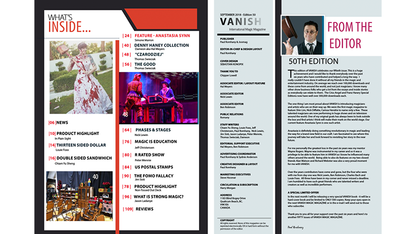 【Murphy's Magic DL】 『バニッシュマガジン50』 マーフィーズマジック / Vanish Magazine #50 ebook DOWNLOAD