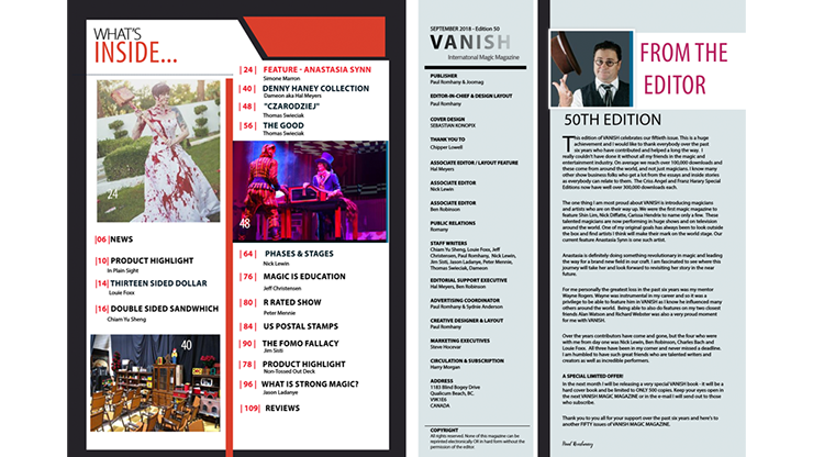 【Murphy's Magic DL】 『バニッシュマガジン50』 マーフィーズマジック / Vanish Magazine #50 ebook DOWNLOAD
