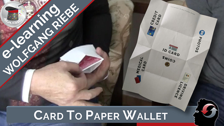 【Murphy's Magic DL】『カード・トゥ・ペーパー・ウォレット』 ハンス・トリクサー・ウルフガング・リーベ / Card to Paper Wallet by Hans Trixer/Wolfgang Riebe Mixed Media DOWNLOAD