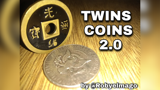 【Murphy's Magic DL】 『ツインズコインズ2.0』 ロビー・エルマゴ / TWINS COINS 2.0 by Roby El Mago video DOWNLOAD
