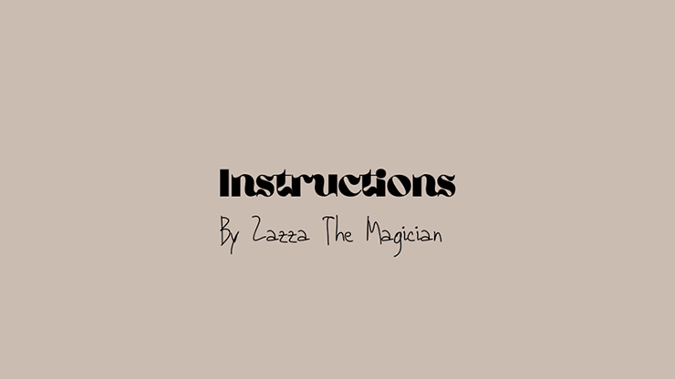 【Murphy's Magic DL】INSTRUCTIONS by Zazza The Magician video DOWNLOAD