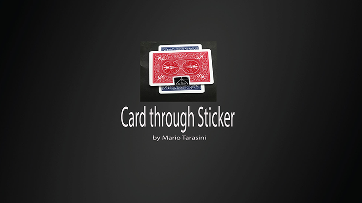 【Murphy's Magic DL】Card through Sticker by Mario Tarasini video DOWNLOAD