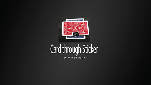 【Murphy's Magic DL】 『カードスルーステッカー』 マリオ・タラシーニ / Card through Sticker by Mario Tarasini video DOWNLOAD