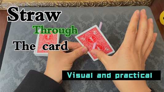 【Murphy's Magic DL】 『ストロー・スルー・ザ・カード』 ディンディン / Straw Through The Card by Dingding video DOWNLOAD