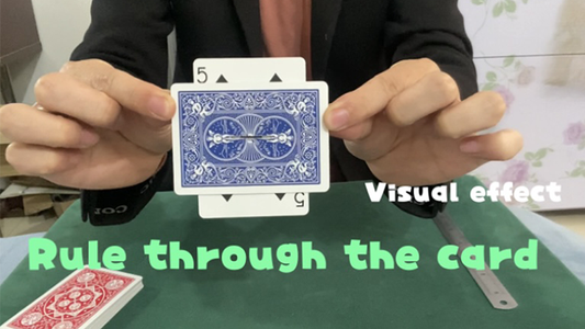 【Murphy's Magic DL】 『ルーラー・スルー・カード』 ディンディン / Ruler Through Card by Dingding video DOWNLOAD