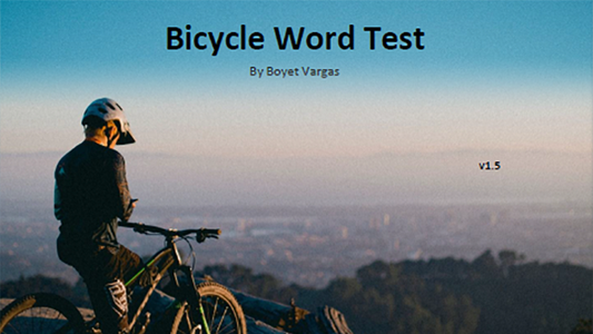 【Murphy's Magic DL】 『バイシクル・ワード・テスト』 ボイエット・バルガス / Bicycle Word Test by Boyet Vargas ebook DOWNLOAD