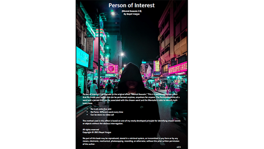 【Murphy's Magic DL】 『パーソン・オブ・インタレスト』 ボイエット・バルガス / Person of Interest by Boyet Vargas ebook DOWNLOAD