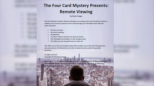 【Murphy's Magic DL】 『リモート・ビューイング』 ボイエット・バルガス / TFCM Presents - Remote Viewing by Boyet Vargas eBook DOWNLOAD