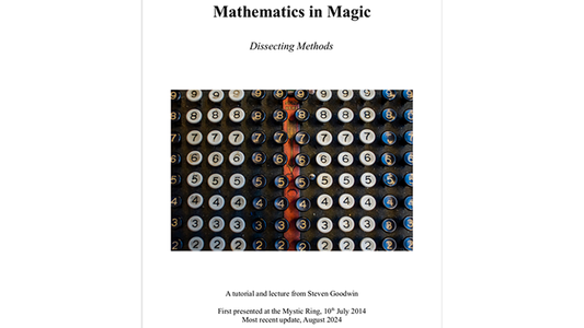 【Murphy's Magic DL】 『ザ・マス・イン・マジック』 スティーブン・グッドウィン / The Maths in Magic by Steven Goodwin eBook
