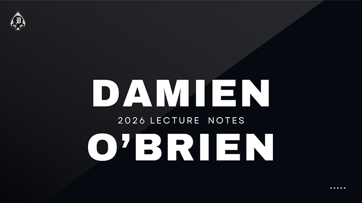 【Murphy's Magic DL】Damien's 2026 Lecture Notes eBook DOWNLOAD