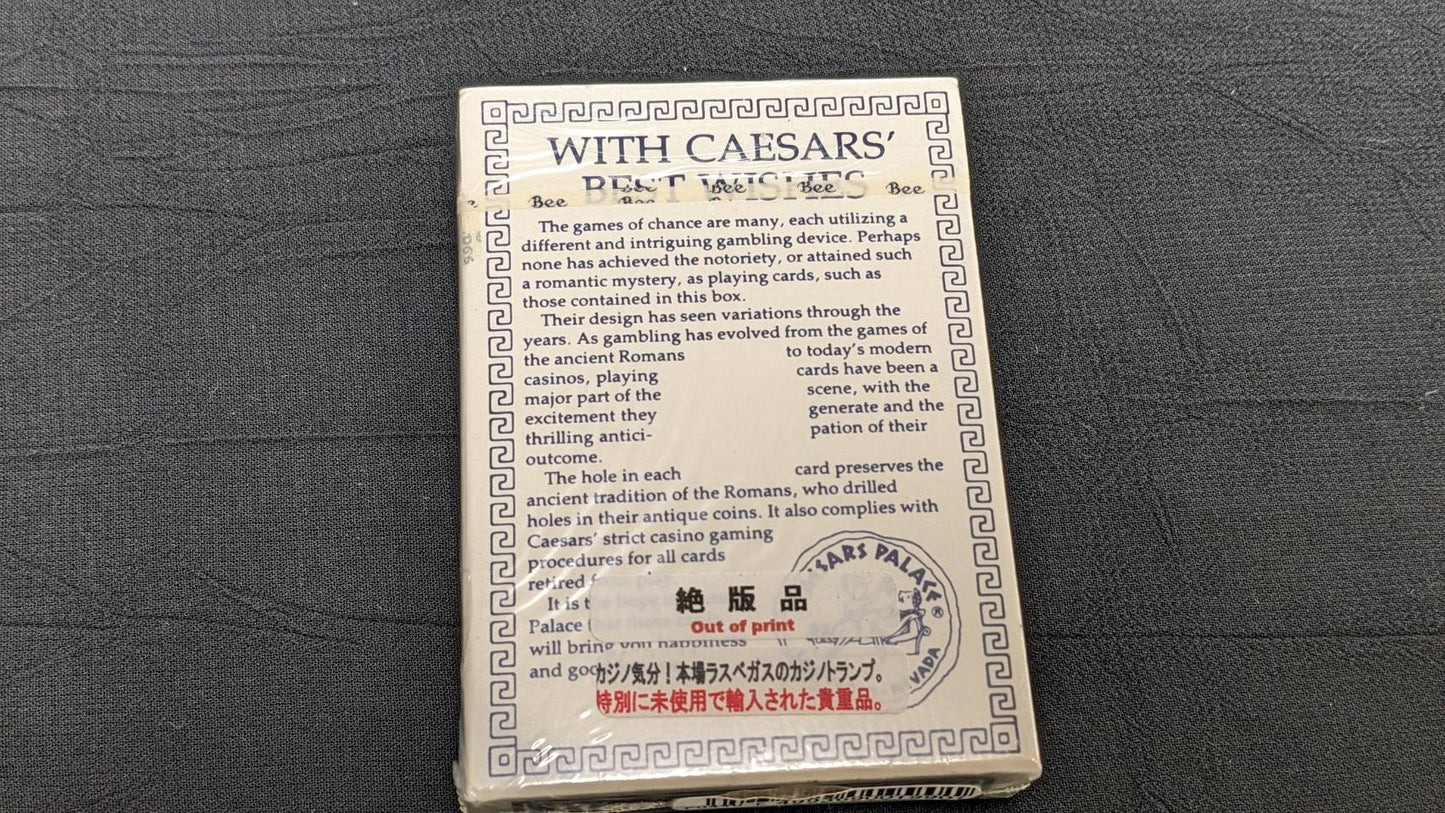 【USED：状態S】Bee Casino Hotel Cards-CAESARS PALACE-