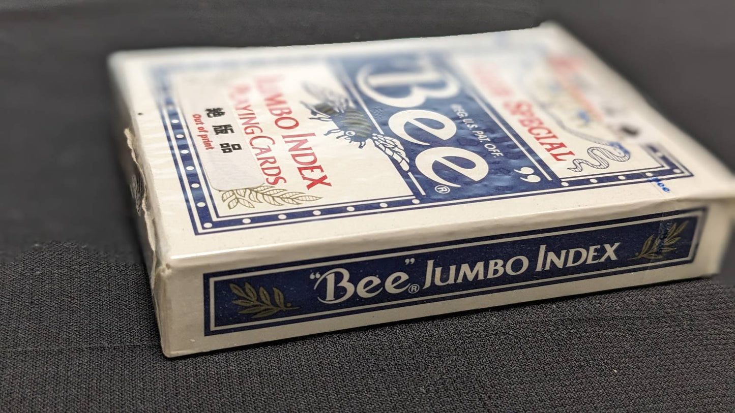 【USED：状態S】Cards Bee Poker Jumbo index（青）